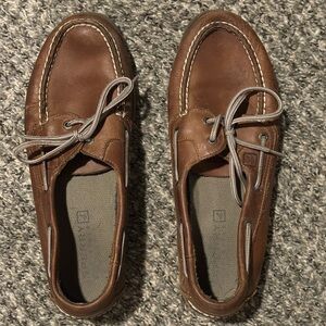 Men's Brown Leather Sperry Boat Shoes